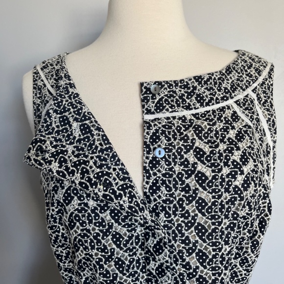 Eileen Fisher Long-Sleeve Black Silk Jersey Relaxed‎ Tunic Top w/ Sheer Layer - Picture 9 of 13